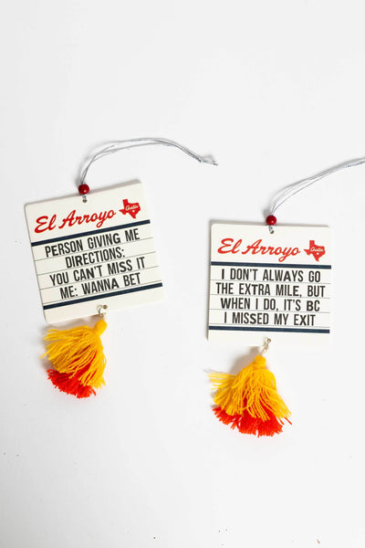 Marquee Car Freshener (2 Pack) - Wanna Bet