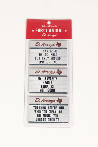 Magnet Set - Party Animal (Classic Marquee)