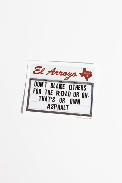 Sticker - Ur Own Asphalt