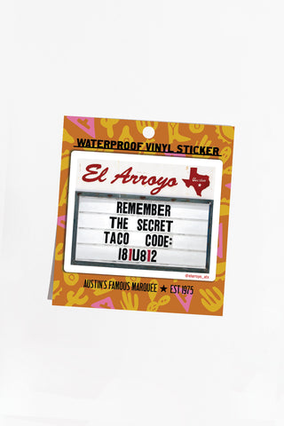 Taco Code - Sticker