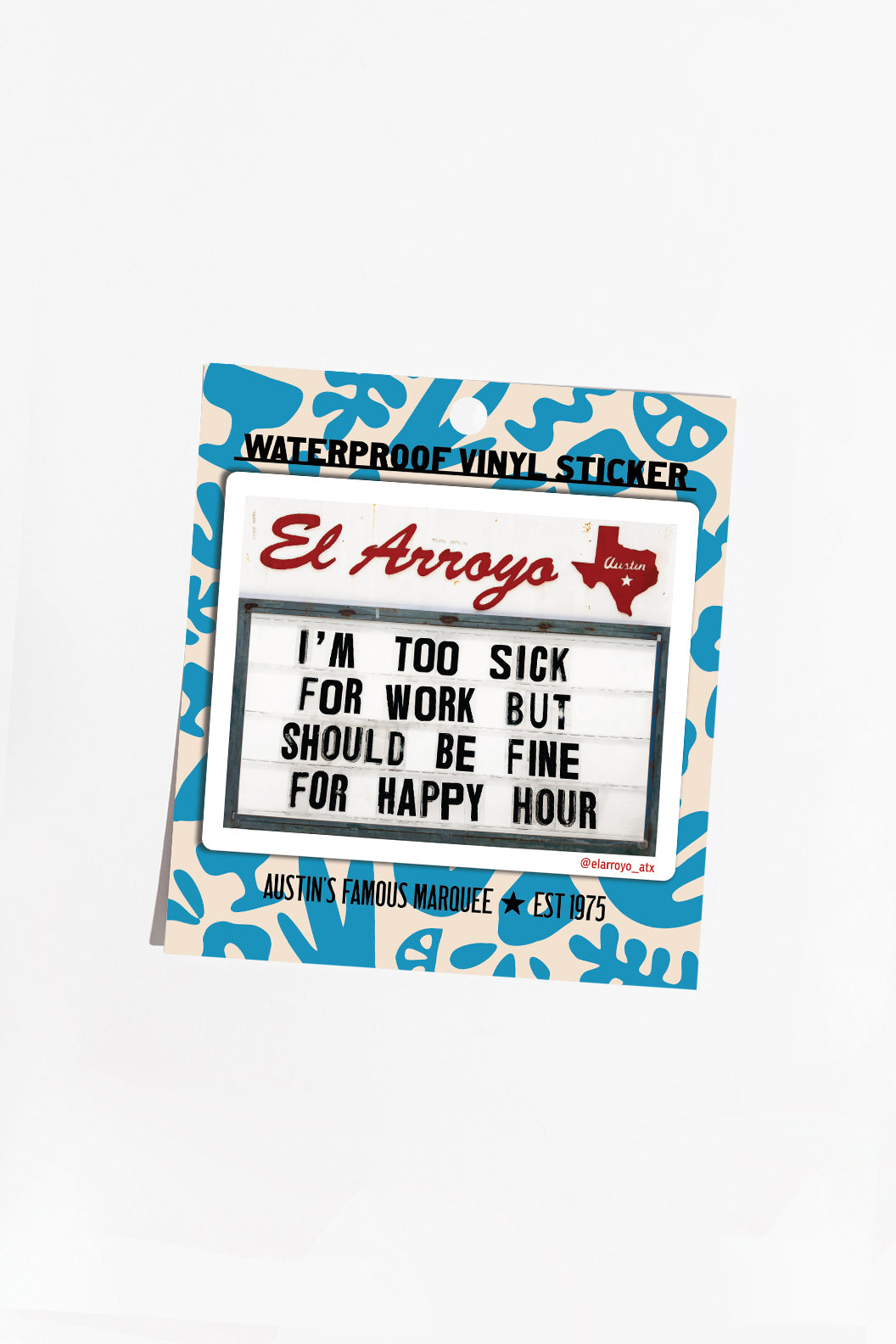 I'm Too Sick - Sticker