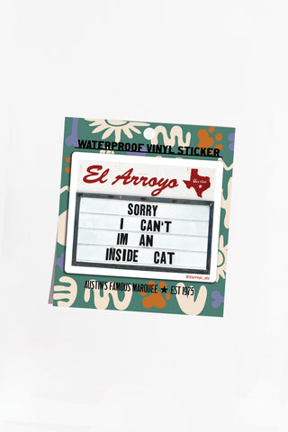 Inside Cat - Sticker