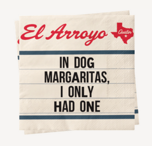 Cocktail Napkins (Set of 25) - Dog Margaritas
