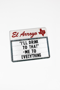Mini Tempered Glass Cutting Board - Drink To That