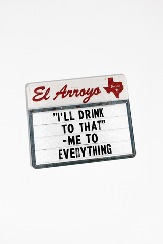 Mini Tempered Glass Cutting Board - Drink To That